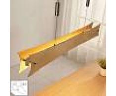LAMPENWELT Lámpara colgante LED Ebba en diseño dorado - LAMPENWELT