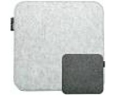 DUNEDESIGN Cojín de Fieltro para Sillas 35x35 Cojín del Asiento Cuadrado 8mm