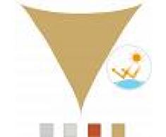 Outsunny Toldo Vela Sombrilla Parasol Triangulo Tejido de Poliester