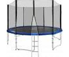 TECTAKE Trampolín con red de seguridad, variante 1 - cama elástica para niños,