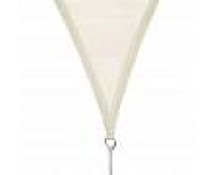 Outsunny Toldo Vela Sombrilla Parasol Triangulo Tejido de Poliester 185