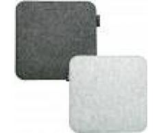 DUNEDESIGN 2 Cojines de Fieltro para Sillas - 8 mm Cojinetes Cuadrados 35x35cm