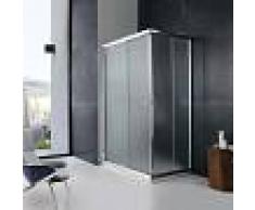KIAMAMI VALENTINA Cabina De Ducha Puertas Corredizas De Cristal Opaco De 70X100 Cm Jade