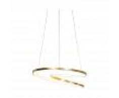 QAZQA Art Déco Lámpara colgante Art Dèco dorada regulable LED - ROWAN