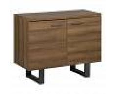 BELIANI Cómoda 2 puertas madera oscura TIMBER - BELIANI
