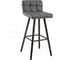 TIMWOOD EXPERIENCE Taburete de Bar Lincoln V2 Gris Nogal - TIMWOOD EXPERIENCE