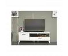 HOMEMANIA Mueble TV Sun Moderno - con Puertas, Compartimientos - para Salon