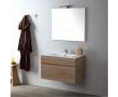 KIAMAMI VALENTINA Mueble De Baño De Pared Cm 80 En Roble Bien Sole - KIAMAMI VALENTINA