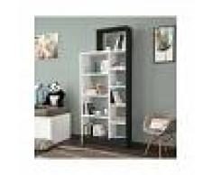 HOMEMANIA Libreria Zerre Estanteria para Libros, Mueble de Pared - con
