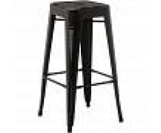 INDECEMI Taburete Alto LIX Vintage Negro - INDECEMI