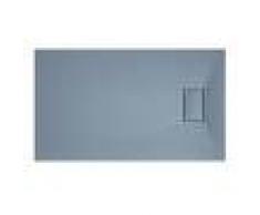 IDRALITE Plato de ducha 90x160x2,6 CM Rectangular Gris Efecto Piedra mod. Strong