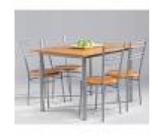 KIT CLOSET Conjunto de mesa de terraza/cocina + 4 sillas - KIT CLOSET