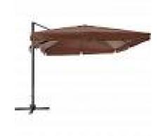 TECTAKE Parasol Cinzia - parasol excéntrico de jardín, sombrilla metálica para