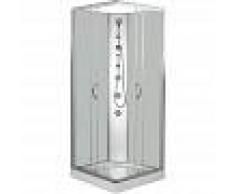 DP GRIFERIA Cabina de ducha rectangular en color blanco de 80 x 80 x 197 cm DP-1901