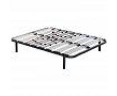 TOPDORMITORIOS Somier multiláminas MUNICH 105 x 200 cm., Patas - Con patas de madera