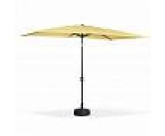 ALICE'S GARDEN Parasol, sombrilla central, rectangular, amarillo pastel, 2x3m