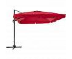 TECTAKE Parasol Cinzia - parasol excéntrico de jardín, sombrilla metálica para
