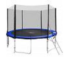 TECTAKE Trampolín con red de seguridad, variante 2 - cama elástica para niños,
