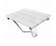 PrimeMatik - Asiento de ducha abatible. Silla plegable para ancianos de