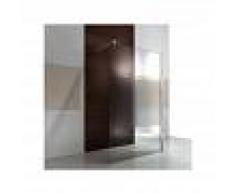 BERNSTEIN Cabina de ducha fija lateral de vidrio de seguridad de 10 mm, satinado