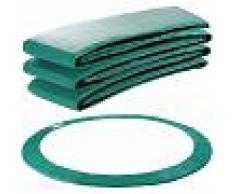 Arebos Almohadillas de seguridad Cojín Trampolín 366cm Verde