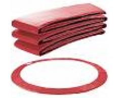 Arebos Almohadillas de seguridad Cojín Trampolín 366cm Rojo
