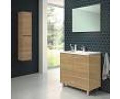 STANO Conjunto RAKI, Mueble de lavabo 80cm, espejo y columna HERA - STANO