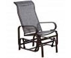 Outsunny Silla Balancin Mecedora 75x60x104cm Muebles Jardin Patio