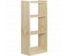 ASTIGARRAGA KIT LINE Estantería librería Gala de 4 baldas de madera maciza de pino