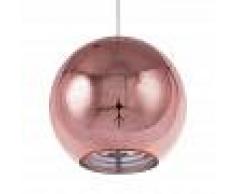 BELIANI Lámpara de techo vidrio dorado/rosa ASARO - BELIANI