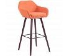 CLP Taburete de Bar Adelaide Naranja Nogal - CLP