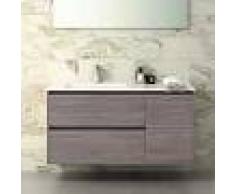 STANO Conjunto TAGUS, Mueble de lavabo 120cm, espejo, aplique led y columna