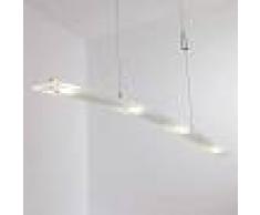 LUCANDE Lámpara LED suspendida Juna de vidrio, 98 cm largo - LUCANDE