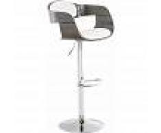 CLP Taburete de bar Kingston Blanco/gris - CLP