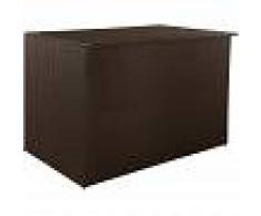 VIDAXL Caja de almacenaje jardín 150x100x100 cm ratán sintético marrón