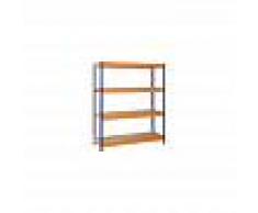 IRONSIDE Estanteria Metalica Azul / Naranja, 4 Estantes - IRONSIDE