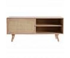 MILIBOO Mueble TV en madera de mango y rejilla trenzada ACANGE - MILIBOO