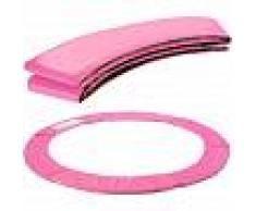 Arebos Almohadillas de seguridad Cojín Trampolín 244 cm rosa