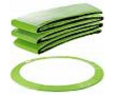 Arebos Almohadillas de seguridad Cojín Trampolín 366 cm verde claro