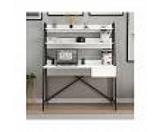 HOMEMANIA Escritorio Arte con Compartimientos, Cajon - para Estudio, Dormitorio