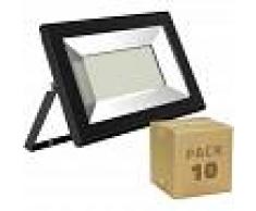 EFECTOLED Pack Foco Proyector LED Solid 30W (10 un) Blanco Neutro 4000K
