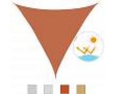 Outsunny Toldo Vela Sombrilla Parasol Triangulo Tejido de Poliester