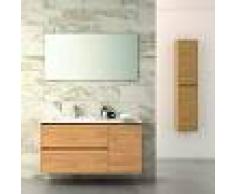 STANO Conjunto TAGUS, Mueble de lavabo 120cm, espejo, aplique led y columna