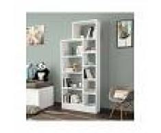 HOMEMANIA Libreria Zerre Estanteria para Libros, Mueble de Pared - con