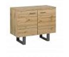 BELIANI Cómoda 2 puertas madera clara TIMBER - BELIANI