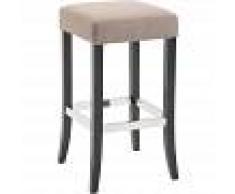 CLP Taburete de bar VENTA Tapizado en Tela Gris topo Negro - CLP