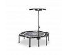 Klarfit Jumpanatic trampolín de fitness 44"/112 cm de díametro barra de