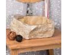WANDA COLLECTION lavabo sobre encimera para cuarto de baño de piedra ónix 30-35 cm
