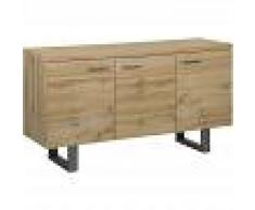 BELIANI Cómoda 3 puertas madera clara TIMBER - BELIANI