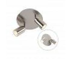 QAZQA Moderno Plafón moderno acero 2 luces IP44 - DUCHA Acero Redonda